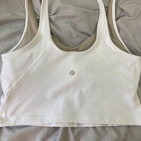 DO  NOT. BUY ON HOLDWhite Lululemon align tank top! Size 10 with rip tag<3 - Picture 3 of 4